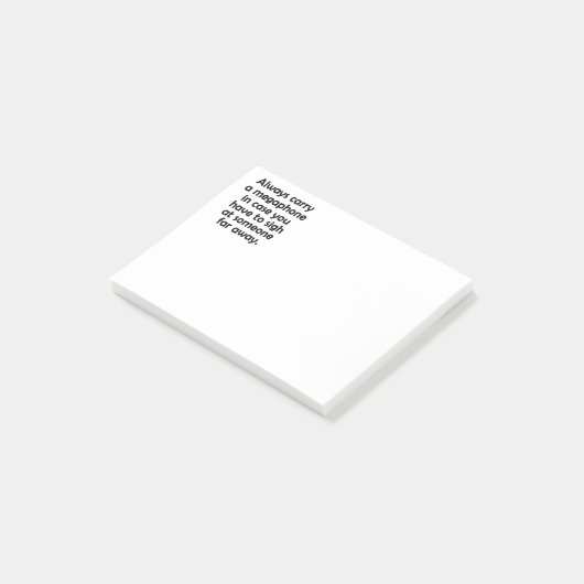 Draag altijd een Megafone Post-it® Notes (Schuin)