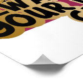 Draag altijd je onzichtbare kroonkoninginnenmeisje poster (Hoek)