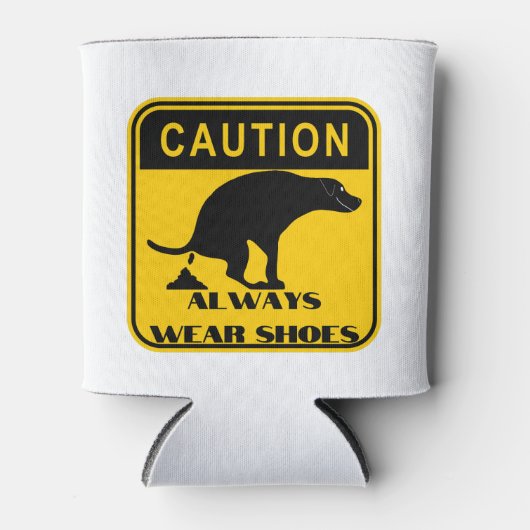 Draag altijd schoenen blikjeskoeler (Voorkant)