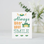 Draag altijd uw Briefkaart van het glimlach (Staand voorkant)