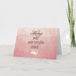 Draag altijd uw Onzichtbare Citaat van het Gewas Kaart