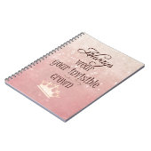 Draag altijd uw Onzichtbare Citaat van het Gewas Notitieboek (Linkerzijde)