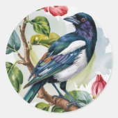 Draag art ronde sticker (Voorkant)