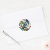 Draag art ronde sticker (Envelop)