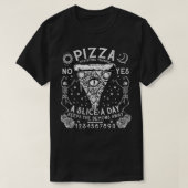 Draag Black Eat Pizza I Witchcraft Occult T-shirt (Design voorkant)
