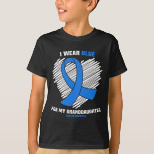 Draag blauw voor mijn kleindochter alopecia bewust t-shirt