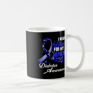 Draag blauw voor mijn neefje T1D Diabetes Awarenes Koffiemok