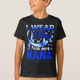 Draag Blauw Voor Mijn Oma Alopecia Bewustzijn Vlin T-shirt