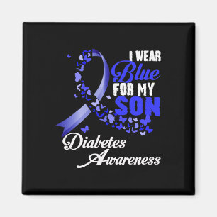 Draag Blauw Voor Mijn Zoon T1d Diabetes Bewustzijn Magneet