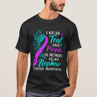 Draag Blauwgroen Paars ter nagedachtenis van mijn  T-shirt