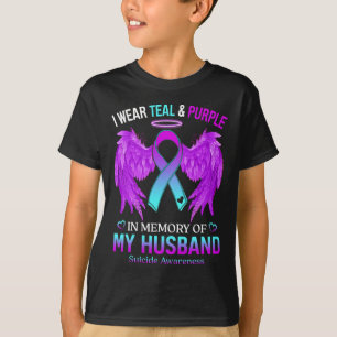 Draag Blauwgroen Paars ter nagedachtenis van mijn T-shirt