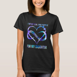Draag Blauwgroen Paarse voor de Preventie van de D T-shirt