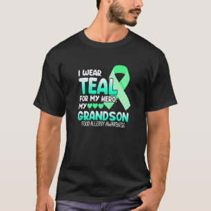 Draag Blauwgroen voor oma-voedselallergie Mont T-shirt