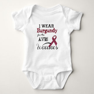 Draag Bourgogne voor de AVM Warriors Baby Creeper Romper