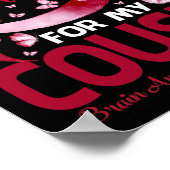 Draag Bourgogne voor mijn neef Hersenaneurysma Awa Poster (Hoek)