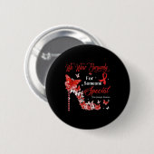 Draag Bourgondische vlinders Brain Aneurysm Awaren Ronde Button 5,7 Cm (Voorkant /achterkant)