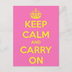 Draag Bubblegum en Zonneschijn Briefkaart