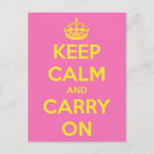 Draag Bubblegum en Zonneschijn Briefkaart (Voorkant)