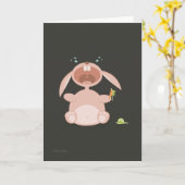 Draag Bunny "Miss You"-kaart Kaart (Gele Bloem)