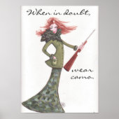 Draag camo-Poster Poster (Voorkant)