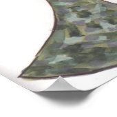 Draag camo-Poster Poster (Hoek)