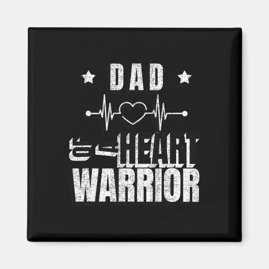 Draag dag vader van een hart krijger Gezegde Magneet (Voorkant)