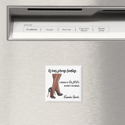 Draag dames Glass Kamala Harris Magneet (Insitu (Vaatwasser))