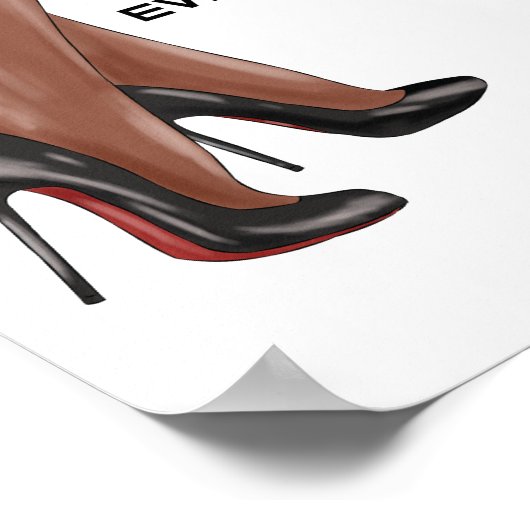 Draag dames Glass Kamala Harris Poster (Hoek)