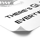 Draag dames Glass Kamala Harris Poster (Hoek)