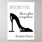 Draag dames Glass Kamala Harris Poster (Voorkant)