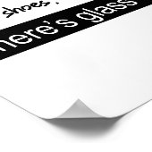 Draag dames Glass Kamala Harris Poster (Hoek)