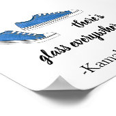 Draag dames Glass Kamala Harris Poster (Hoek)