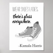 Draag dames Glass Kamala Harris Poster (Voorkant)