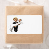 Draag de bruid etiket (Insitu)