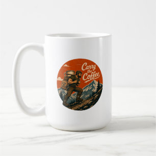 Draag de Coffee Vintage Adventure Mok