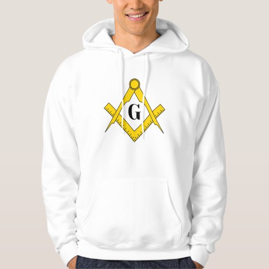 Draag de Craft: Square en Compass Masonic Hoodie (Voorkant)