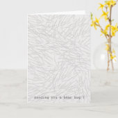 Draag de kaart van omhelzingsgroeten (Gele Bloem)