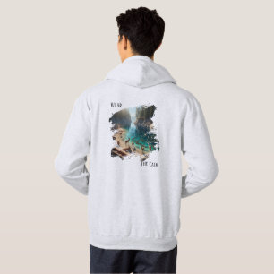 Draag de kalmte – Herten verzamelen bij het meer Hoodie