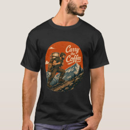 Draag de Koffie Vintage Avontuur T-shirt