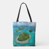 Draag de kust: tropische archipel tote bag (Achterkant)