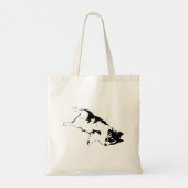 Draag de lach tote bag (Achterkant)
