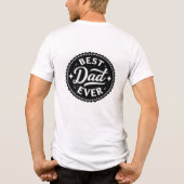 Draag de liefde: vier de beste vader ooit! Tri-Blend shirt (Achterkant)