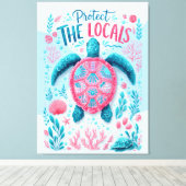 Draag de Plaatselijke bevolking  Canvas Afdruk (Insitu (Houten vloer))