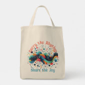 Draag de Ritme Boodschappentas Tote Bag (Achterkant)