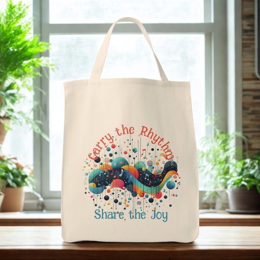 Draag de Ritme Boodschappentas Tote Bag