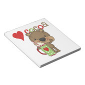 Draag de Vakantie van de Liefde van de Cacao Notitieblok (Schuin)