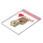 Draag de Vakantie van de Liefde van de Cacao Notitieboek (Linkerzijde)