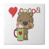 Draag de Vakantie van de Liefde van de Cacao Tegeltje (Voorkant)