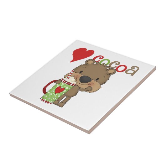 Draag de Vakantie van de Liefde van de Cacao Tegeltje (Zijkant)