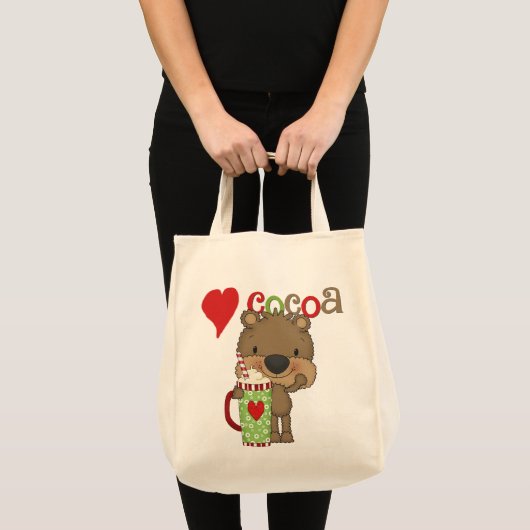 Draag de Vakantie van de Liefde van de Cacao Tote Bag (Voorkant (product))